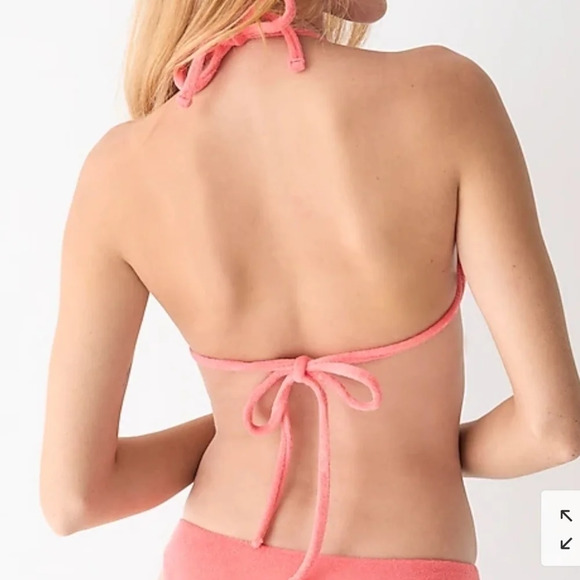 NWT terry swim bikini: short and tie bandeau 2x - Picture 4 of 4